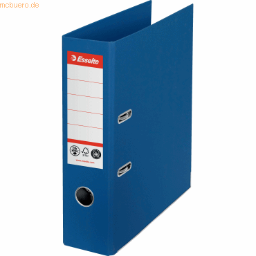 Esselte Ordner No.1 klimaneutral Papier A4 75mm blau von Esselte