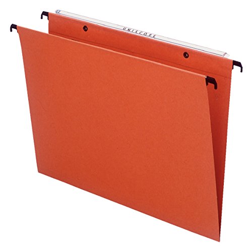 Esselte Orgarex Hängemappe Kraftpapier V-förmiger Boden 15 mm Kapazität Folio-Format 50 Stück orange von Esselte