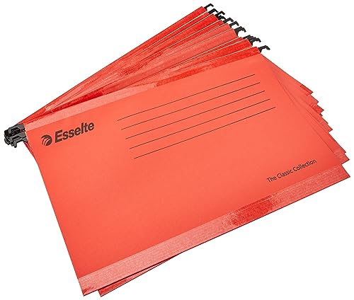 Esselte Pendaflex Hängemappen, Foolscap-Format, 360 × 240 mm, 25 Stück, rot von Esselte