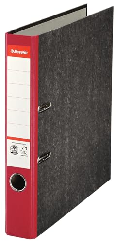 Esselte Standard-Ordner A4, 25er Pack, 50 mm, Schmal, Rot, 36062 Esselte Standard-Ordner A4, 25er Pack, 50 mm, Schmal, Rot, 36062 von Esselte