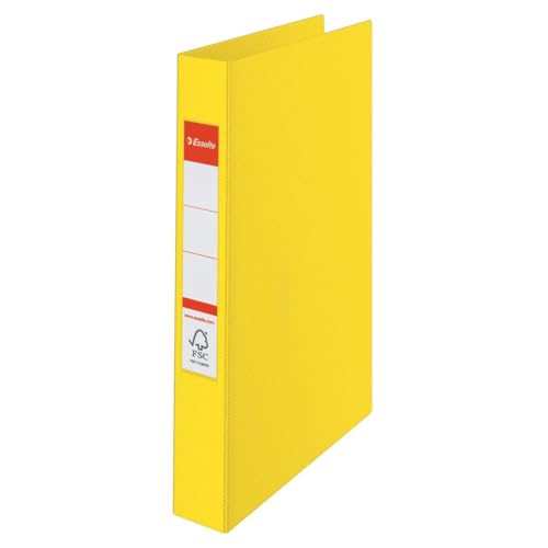 Esselte 2-Ringbuch, PP, bis zu 190 Blatt, Vivida-Serie, Rücken 42 mm, 14450 - A4, gelb Esselte 2-Ringbuch, PP, bis zu 190 Blatt, Vivida-Serie, Rücken 42 mm, 14450 - A4, gelb von Esselte