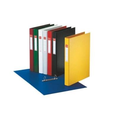 Esselte Vivida-Serie 12816, 190 Blatt, 42 mm Rücken, A4, 2-Ringordner, fester Einband, Kunststoffeinband für Zuhause/Büro, Schreibtischorganisation, Schwarz, Weiß, Grün, Rot, Blau, 10 Stück von Esselte