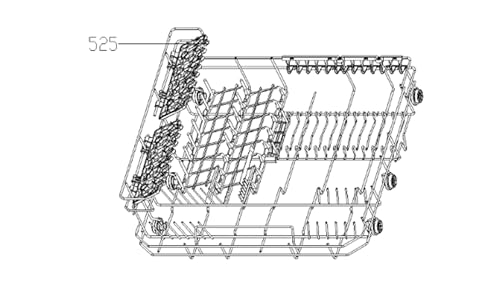 Korb (Markierung 525) Spülmaschine 445J31 ESSENTIEL B von Essentiel B