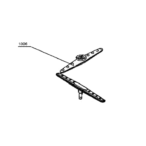 Propeller, Wascharm oben, Markierung 1006, Spülmaschine 176A29 ESSENTIEL B von Essentiel B