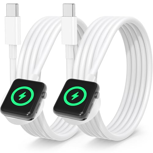 Aktualisiertes Ladegerät für Apple Watch, [MFi-zertifiziert] Apple Watch Charger Kabel für iWatch Series 10/Ultra/SE/9/8/7/6/5/4/3/2, Apple Watch Ladekabel Wireless Magnetisches USB C 1 m von Essri
