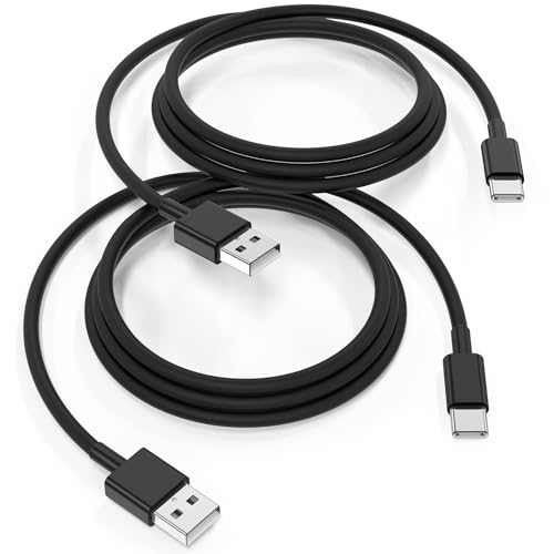USB Type-C Kabel für iPhone 15 16 Pro Max, 60 W Kabel USB Typ C Schnellladung Nylon geflochten [2M 2 Stück] Original CarPlay Kabel für 15 16 Plus, iPad Pro/Air/Mini/Samsung S25 S24-Schwarz von Essri