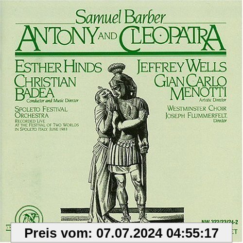 Barber: Antony & Cleopatra von Esther Hinds, J.Wells, Spoleto Fes