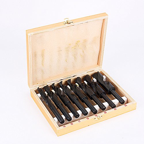 14-25mm Spiralbohrer, 8 tlg. HSS-Bohrersatz 4241 Stahl Metallbohrer-Satz Hochwertig Bohrer-Satz Set mit Holzkiste 14-25mm Spiralbohrer, 8 tlg. HSS-Bohrersatz 4241 Stahl Metallbohrer-Satz Hochwertig Bohrer-Satz Set mit Holzkiste von Estink