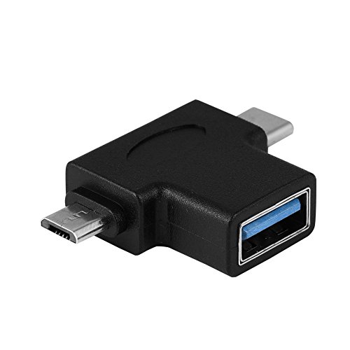 2-in-1 OTG Konverter, Micro USB OTG Adapter, 2 In 1 Micro USB + USB 3.1 Typ C Adapter, auf USB 3.0 Buchse OTG Adapter von Estink