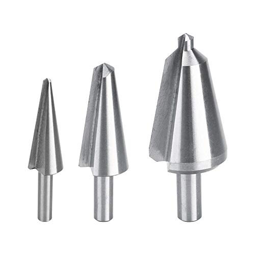 3tlg HSS Stufenbohrer Satz, 16-30,5 mm / 5-20 mm / 3-14 mm Konusbohrer Kegelbohrer für Edelstahl Metall Holz Kunststoff 3tlg HSS Stufenbohrer Satz, 16-30,5 mm / 5-20 mm / 3-14 mm Konusbohrer Kegelbohrer für Edelstahl Metall Holz Kunststoff von Estink