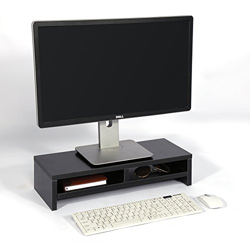 Computer-Bildschirm-Halterung, Ständer für Monitor, Schreibtisch, zum Anheben des Tischs mit 2 Schubladen, 50 x 20 x 11,7 cm von Estink