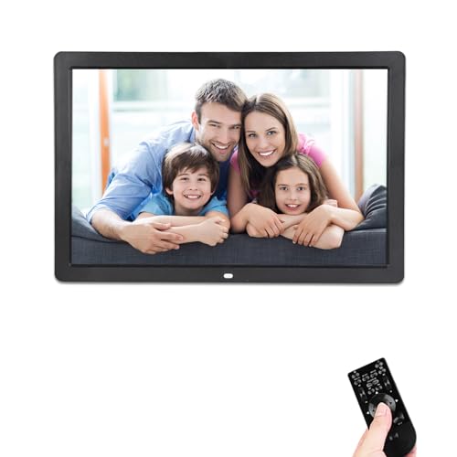 Digitaler Fotorahmen, digitales 17-Zoll-Fotoalbum mit 1440 * 900 Auflösung, Unterstützung für Musik- und Videoplayer, Wecker, Kalender, eingebauter Lautsprecher, an der Wand montierbarer(EU-Schwarz) Digitaler Fotorahmen, digitales 17-Zoll-Fotoalbum mit 1440 * 900 Auflösung, Unterstützung für Musik- und Videoplayer, Wecker, Kalender, eingebauter Lautsprecher, an der Wand montierbarer(EU-Schwarz) von Estink