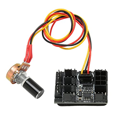 Estink 12V 8-Kanal-Gehäuselüfter-Drehzahlregler, PWM-Lüfter-Hub-Controller, CPU-Lüfter-Hub PC-Lüfter-Controller, Stabile Paste, für 4-polige 3-polige Lüfter von Estink