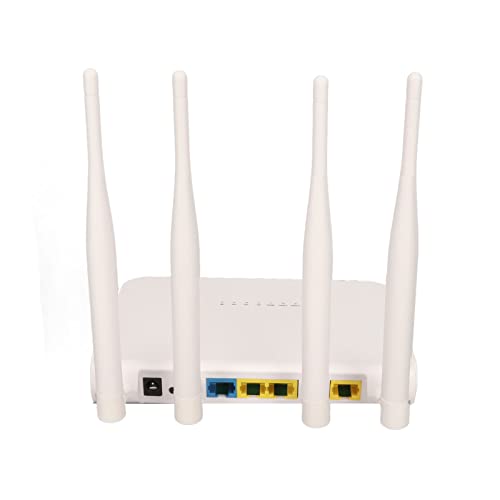 Estink 4G LTE Modem Router mit SIM-Karten-Slot, 300 Mbit/s Übertragungs Rate, Abnehmbare Antenne, Unterstützt 32 Geräte, WiFi-Router mit 4 Antennen für den Büro Einsatz von Estink