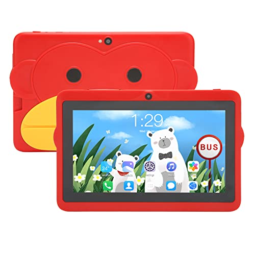 Estink 7-Zoll-Tablet-PC für Kinder, IPS-HD-Tablet-PC, Octa-Core-Prozessor, 2 GB 32 GB Speicherplatz, 5 G-WLAN-Dualband, 200-W-Pixel Vorne und 500 W Hinten, 5000-mAh-Akku, Geeignet für Kinder Zum(Rot) von Estink