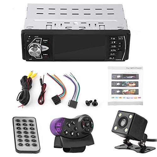 Estink Auto MP5-Player, 4,1-Zoll-High-Definition-Bluetooth-Freisprech-FM-Autoradio, Eingebautes Mikrofon, Digitaler Bildschirm, Kann Als Ladegerät Verwendet Werden, Aux-Speicherkarte(mit Cam) von Estink