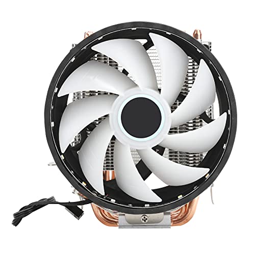 Estink CPU-Luftkühler, 6 Heatpipe-Dual-Fan-Kühler, PC-Kühler mit RGB-Farblicht-Lüfter, Geeignet für LGA 775/1155/1156/136h und AM2D-CPU-Modelle von Estink