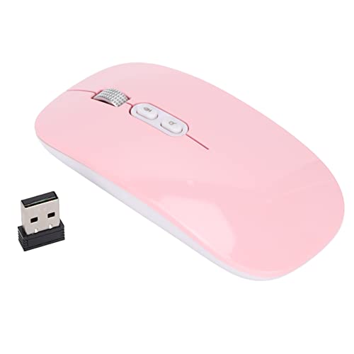 Estink Drahtlose Computermaus, Optische 1600 DPI AI-Mäuse, Spracheingabe-Übersetzungs-Computerzubehör, Ultradünnes Design, USB-Maus für Laptop, Desktop, MacBook(Rosa) von Estink