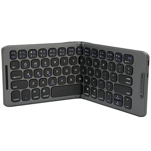 Estink Faltbare Bluetooth-Tastatur, Kabellose Tastatur mit 65 Tasten, Taschentastatur mit C-Schnittstelle, Unterstützung für Mehrere Geräte, Kompatibel mit OS X IOS Windows von Estink