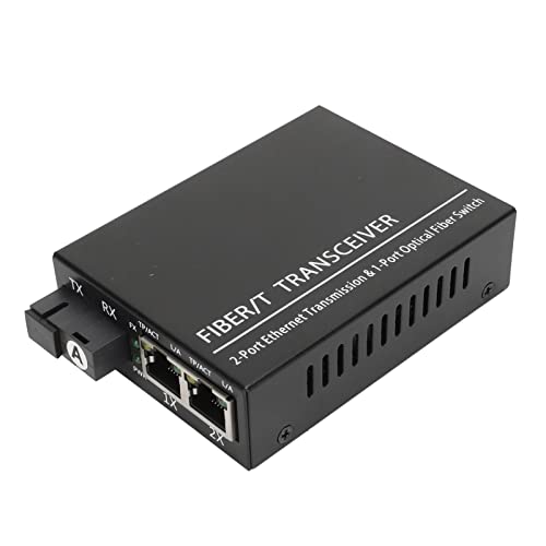 Estink Glasfaser-Transceiver, Optischer RJ45-Port-Transceiver, Ethernet-Single-SC-Anschluss mit LED-Anzeige, Eingebautes Single-Fiber-Single-Mode-Modul Tx1310nm/Rx1550nm, Erweiterbar auf Estink Glasfaser-Transceiver, Optischer RJ45-Port-Transceiver, Ethernet-Single-SC-Anschluss mit LED-Anzeige, Eingebautes Single-Fiber-Single-Mode-Modul Tx1310nm/Rx1550nm, Erweiterbar auf von Estink