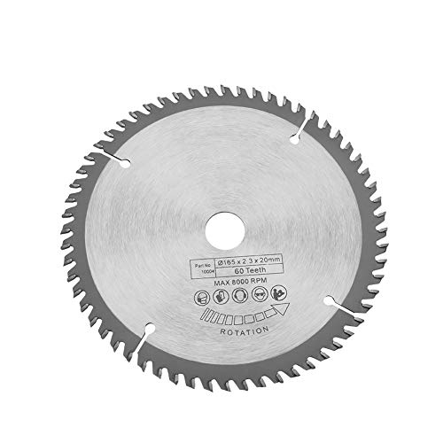 Estink Kreissäge, 165 mm, Silber, TCT Kreissägeblatt für 60 Zähne + 1 Reduzierringe Estink Kreissäge, 165 mm, Silber, TCT Kreissägeblatt für 60 Zähne + 1 Reduzierringe von Estink