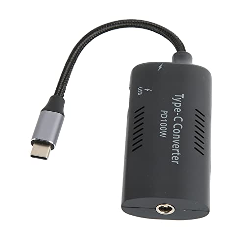 Estink Laptop-Stromkonverter, USB-C-Hub-Multi-Port-Adapter, Unterstützt 2.pd 3.0 100-W-Schnellladung, mit PD-Schnellladeanschluss und USB-A-Anschluss, Geeignet Zum(DC5521/5525 ​​Buchse auf Typ C) von Estink