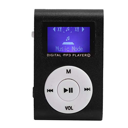 Estink MP3-Player-Set, Tragbarer -Walkman, Sport-Back-Clip-LCD-Musik-Player, Unterstützt 32-GB-Erweiterungsspeicherkarte, Mehr Als 5 Stunden Spielzeit(schwarz) von Estink