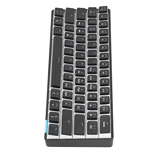 Estink Mechanische Gaming-Tastatur, USB 61 Tasten -Tastatur Lange Akkulaufzeit, für Gamer & Büroangestellte(Schwarzgrüner Schaft) von Estink