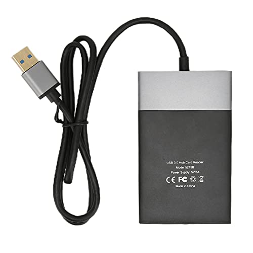 Estink Multifunktions-Kartenleser, USB3.0 6 in 1 Adapter,Einfach zu Bedienen, Plug and Play,Unterstützt für Windows XP 7 8 10, für Vista, für Linux, für OS X von Estink
