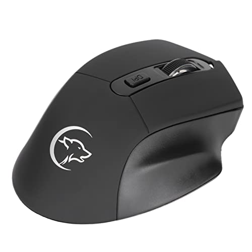 Estink Schlanke kabellose Maus, tragbare, ergonomische 2,4-GHz-Maus mit einstellbarem 3 DPI-Schlafmodus für Desktop-Laptop-PC Plug and Play(Schwarz) von Estink