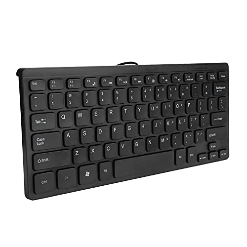 Estink Tastatur, wasserdichte USB-Tastatur, Tragbare Tastatur, Extra Langes Kabel, ABS-Material, Einfaches Tastaturdesign, Kompatibel mit Windows, PCs, Laptops von Estink