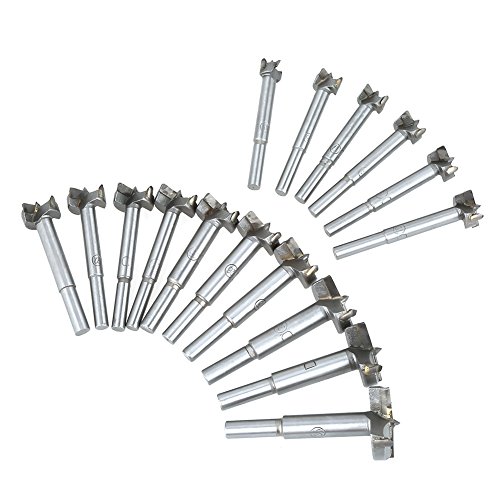 Forstnerbohrer, 16-teilig Dübelbohrer Holzbohrer Cemented Carbide Forstnerbohrer-Set, 15-35mm Kunstbohrer Topfbohrer Holz Forstner Bit Set Forstnerbohrer, 16-teilig Dübelbohrer Holzbohrer Cemented Carbide Forstnerbohrer-Set, 15-35mm Kunstbohrer Topfbohrer Holz Forstner Bit Set von Estink
