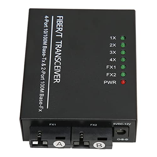 Glasfaser-Transceiver, Tx1310nm/rx1550nm Einzel Faser Modul mit Sc-Anschluss, Bis zu 25km Erweiterung, Rj45 Port mit LED-Indikator, 9kb Jumbo-Rahmen Unterstützung, Plug and Play von Estink