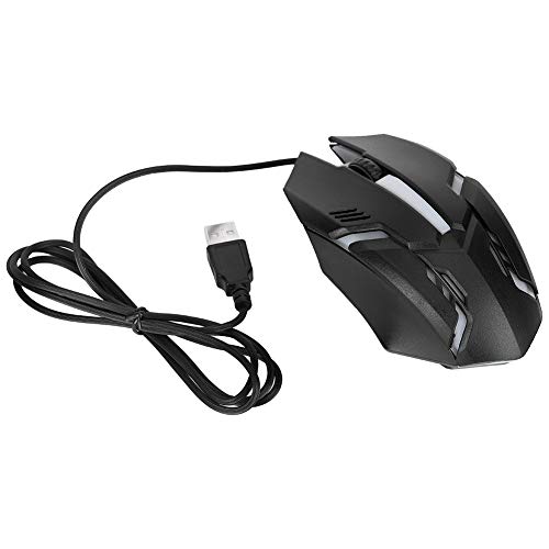 Hakeeta Wired Game Mouse Mäuse, 1600DPI Hochempfindlichkeit, Hintergrundbeleuchtung USB Mouse Ergonomische Gaming Notebook Mäuse von Estink