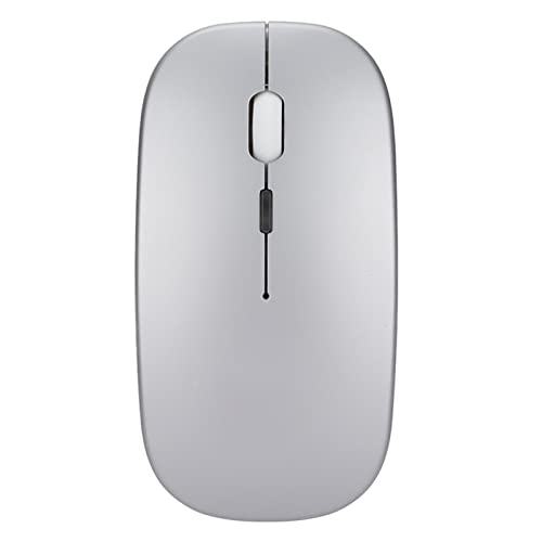 LED Wireless Mouse, Wireless Silent Mouse für Laptop, Komfortabler Griff, für Laptop PC Computer, Mac,(Silber) von Estink