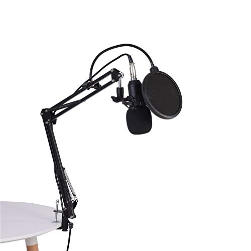 USB Mikrofon, Verstellbarer Schwanenhals Mikrofon, BM-800 Kondensator Mikrofon Kit, Mikrofonständer mit Kondensatormikrofon, Shock Mount von Estink