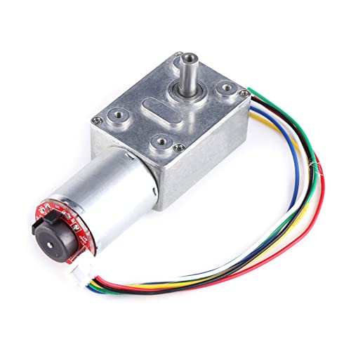 Zahnrad Motor, DC-Getriebemotor 12 V Reduziermotor, Elektromotor, Turbinenmotor, Hochdrehdrehmoment, CW/CCW, Getriebemotor mit selbstschließendem Encoder (40 RPM) von Estink