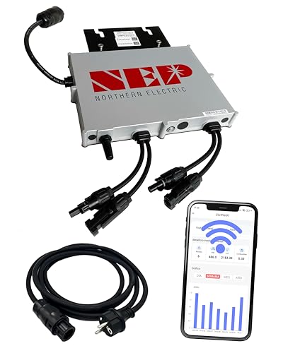 ESUNRA Create your Energy - Mikrowechselrichter von NEP BDM800VA - Plug and play - MPPT-Wirkungsgrad >99.5% - 5m Netzkabel - App zur Überwachung der Erzeugung in Echtzeit ESUNRA Create your Energy - Mikrowechselrichter von NEP BDM800VA - Plug and play - MPPT-Wirkungsgrad >99.5% - 5m Netzkabel - App zur Überwachung der Erzeugung in Echtzeit von esunra create your energy