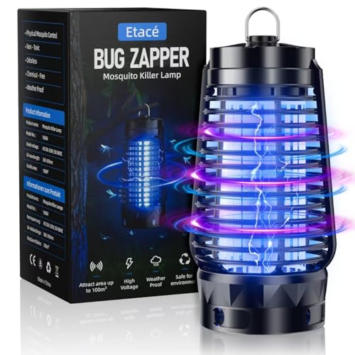 Insektenvernichter elektrisch, Mückenlampe mit UV Lampe, Mückenfalle elektrisch, Mückenabwehr, Fliegenfalle elektrisch, IPX4, Insekten Lampe für Mücken, Motte, Fliegen Insektenvernichter elektrisch, Mückenlampe mit UV Lampe, Mückenfalle elektrisch, Mückenabwehr, Fliegenfalle elektrisch, IPX4, Insekten Lampe für Mücken, Motte, Fliegen von Etacé