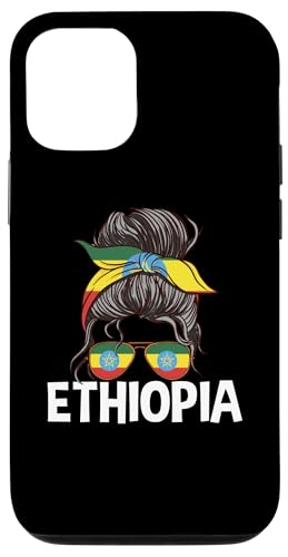 Äthiopien Mädchen Unordentlicher Haarknoten, äthiopische Frau Hülle für iPhone 12/12 Pro von Ethiopia Flag Designs Proud Ethiopian Heritage