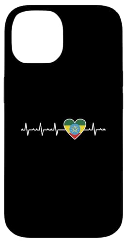 Äthiopische Flagge Herzschlag Design Liebe Äthiopien Hülle für iPhone 14 Äthiopische Flagge Herzschlag Design Liebe Äthiopien Hülle für iPhone 14 von Ethiopia Flag Designs Proud Ethiopian Heritage