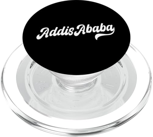 Addis Abeba Typeset Äthiopien Hauptstadt PopSockets PopGrip für MagSafe von Ethiopia Flag Designs Proud Ethiopian Heritage