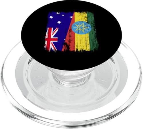 Australien, Äthiopien, halbe Flagge, australische äthiopische Wurzeln PopSockets PopGrip für MagSafe Australien, Äthiopien, halbe Flagge, australische äthiopische Wurzeln PopSockets PopGrip für MagSafe von Ethiopia Flag Designs Proud Ethiopian Heritage
