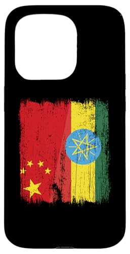 China Äthiopien halbe Flagge chinesische äthiopische Wurzeln Hülle für iPhone 15 Pro China Äthiopien halbe Flagge chinesische äthiopische Wurzeln Hülle für iPhone 15 Pro von Ethiopia Flag Designs Proud Ethiopian Heritage