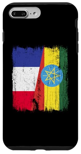 Frankreich, Äthiopien, halbe Flagge, französische äthiopische Wurzeln Hülle für iPhone 7 Plus/8 Plus Frankreich, Äthiopien, halbe Flagge, französische äthiopische Wurzeln Hülle für iPhone 7 Plus/8 Plus von Ethiopia Flag Designs Proud Ethiopian Heritage