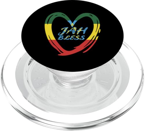 JAH Bless Äthiopien Rastafari Bekleidung PopSockets PopGrip für MagSafe von Ethiopia Flag Designs Proud Ethiopian Heritage