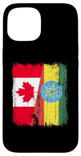 Kanada Äthiopien halbe Flagge kanadische äthiopische Wurzeln Hülle für iPhone 15 Kanada Äthiopien halbe Flagge kanadische äthiopische Wurzeln Hülle für iPhone 15 von Ethiopia Flag Designs Proud Ethiopian Heritage