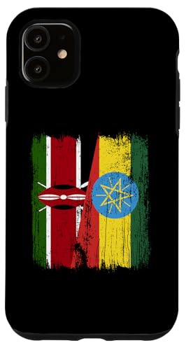 Kenia Äthiopien halbe Flagge kenianische äthiopische Wurzeln Hülle für iPhone 11 Kenia Äthiopien halbe Flagge kenianische äthiopische Wurzeln Hülle für iPhone 11 von Ethiopia Flag Designs Proud Ethiopian Heritage