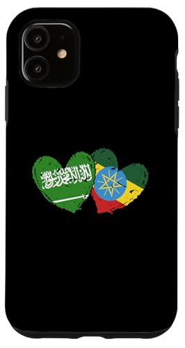 Saudi-Arabien Äthiopien Herz Flagge Saudi Äthiopien Wurzeln Hülle für iPhone 11 Saudi-Arabien Äthiopien Herz Flagge Saudi Äthiopien Wurzeln Hülle für iPhone 11 von Ethiopia Flag Designs Proud Ethiopian Heritage