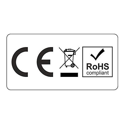 CE + WEEE + RoHS Aufkleber PE-Folie - 30x15 mm (100) von Etikettenshop Thon
